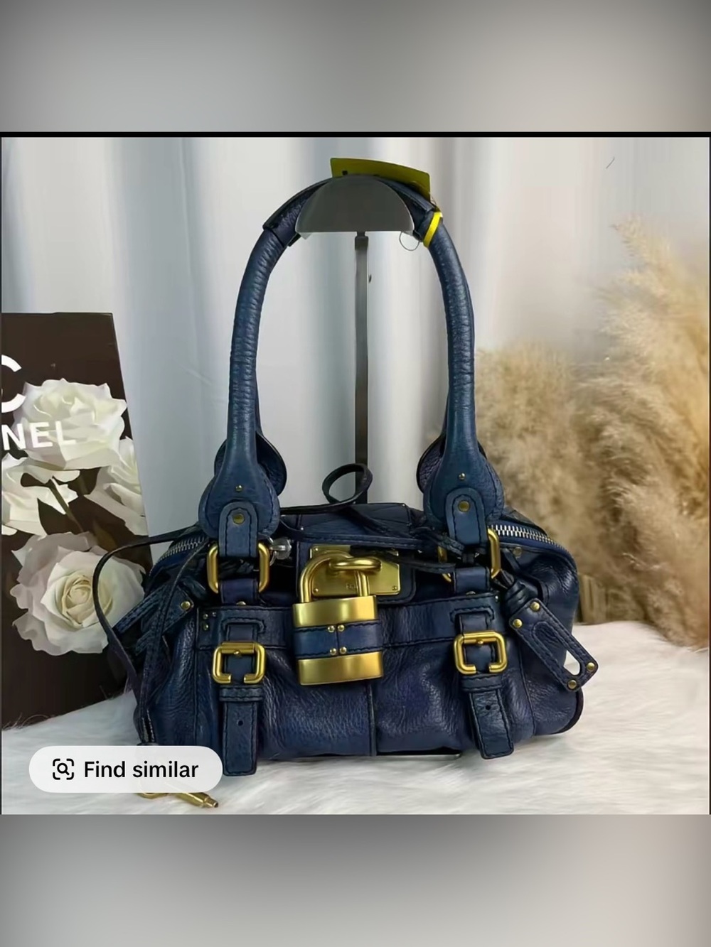 Chloé Paddington Small Leather Bag – Blue